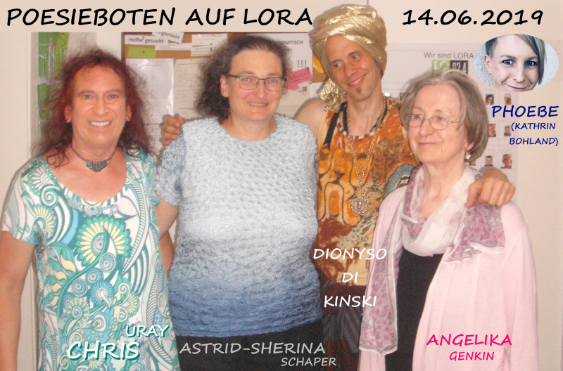 Chris Uray Astrid Sherina Schaper Angelika Genkin Phoebe Poesieboten Lora Muenchen Radio 14.06.2019