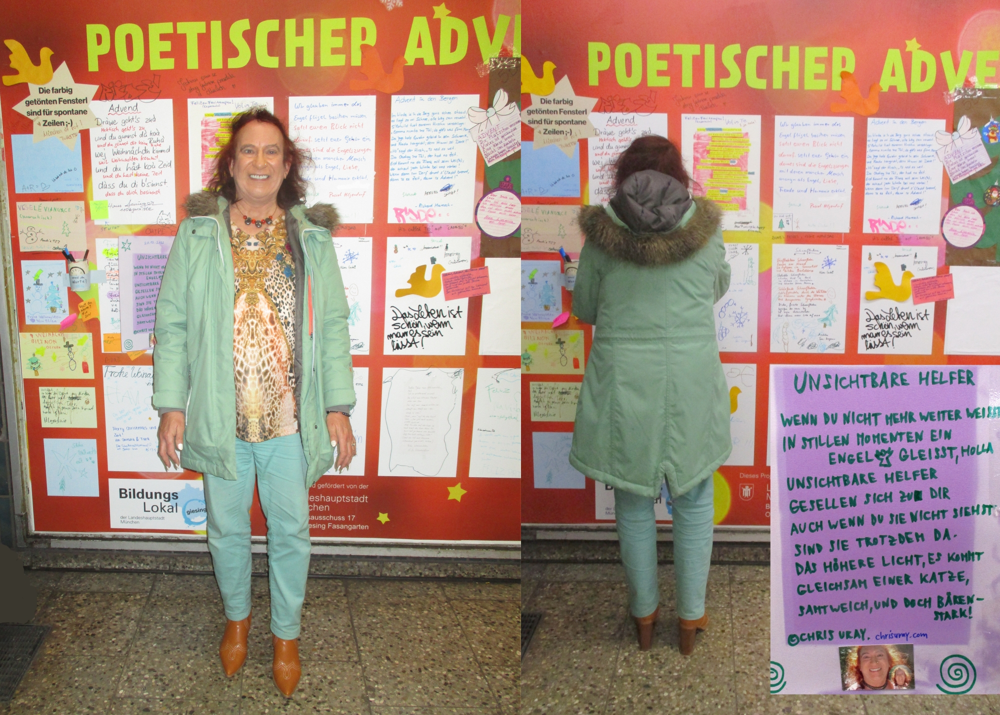 Chris Uray Frau poetischer Adventskalender Poesieboten Lyrik Advent Jesus Christus Maria Poetin Lyrikerin