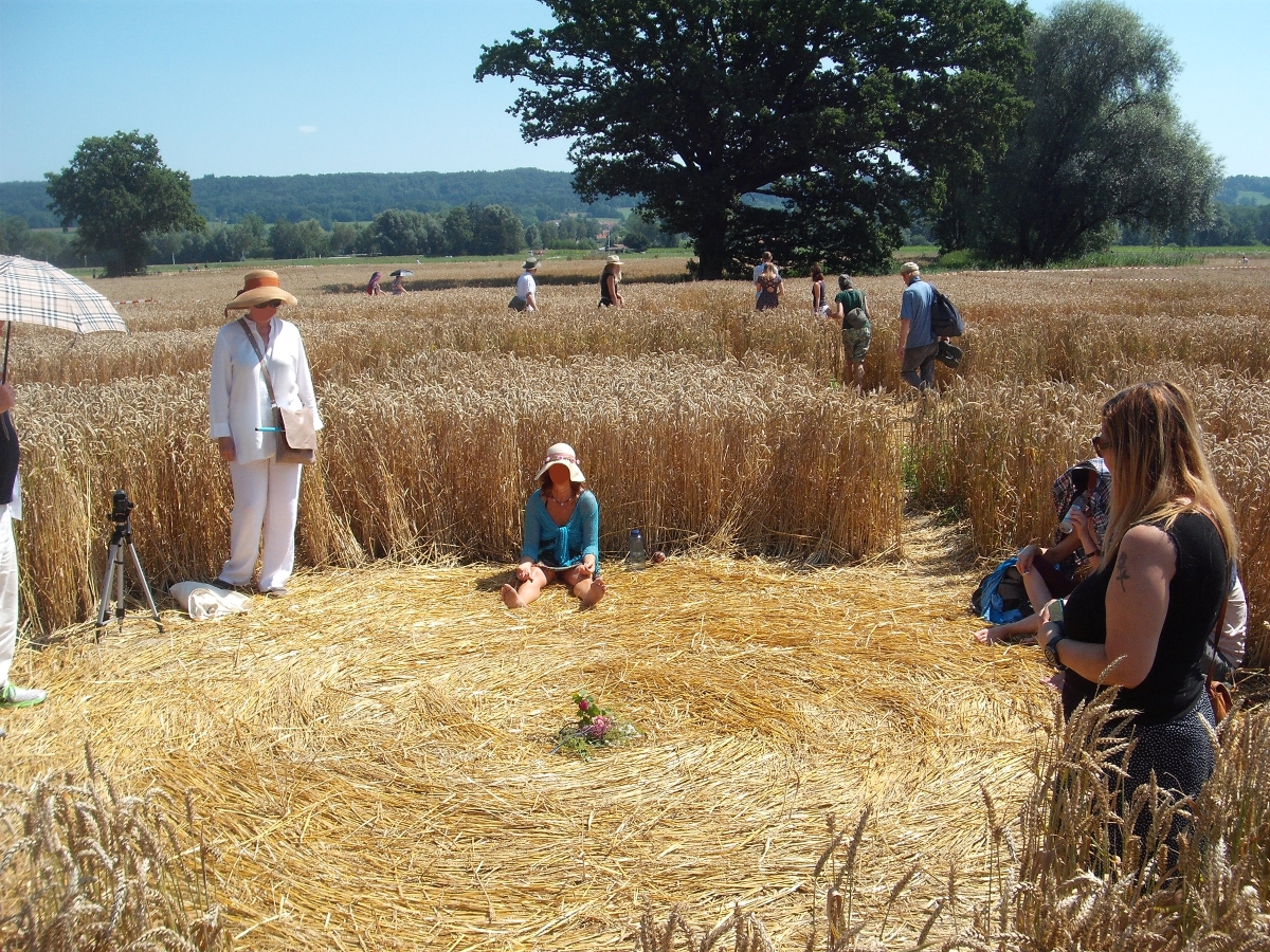 Kornkreis Crop Circle Ammersee Diessen Raisting Fischen Raumbrueder Raumgeschwister Zentrum Wirbel Vortex July 31 2020