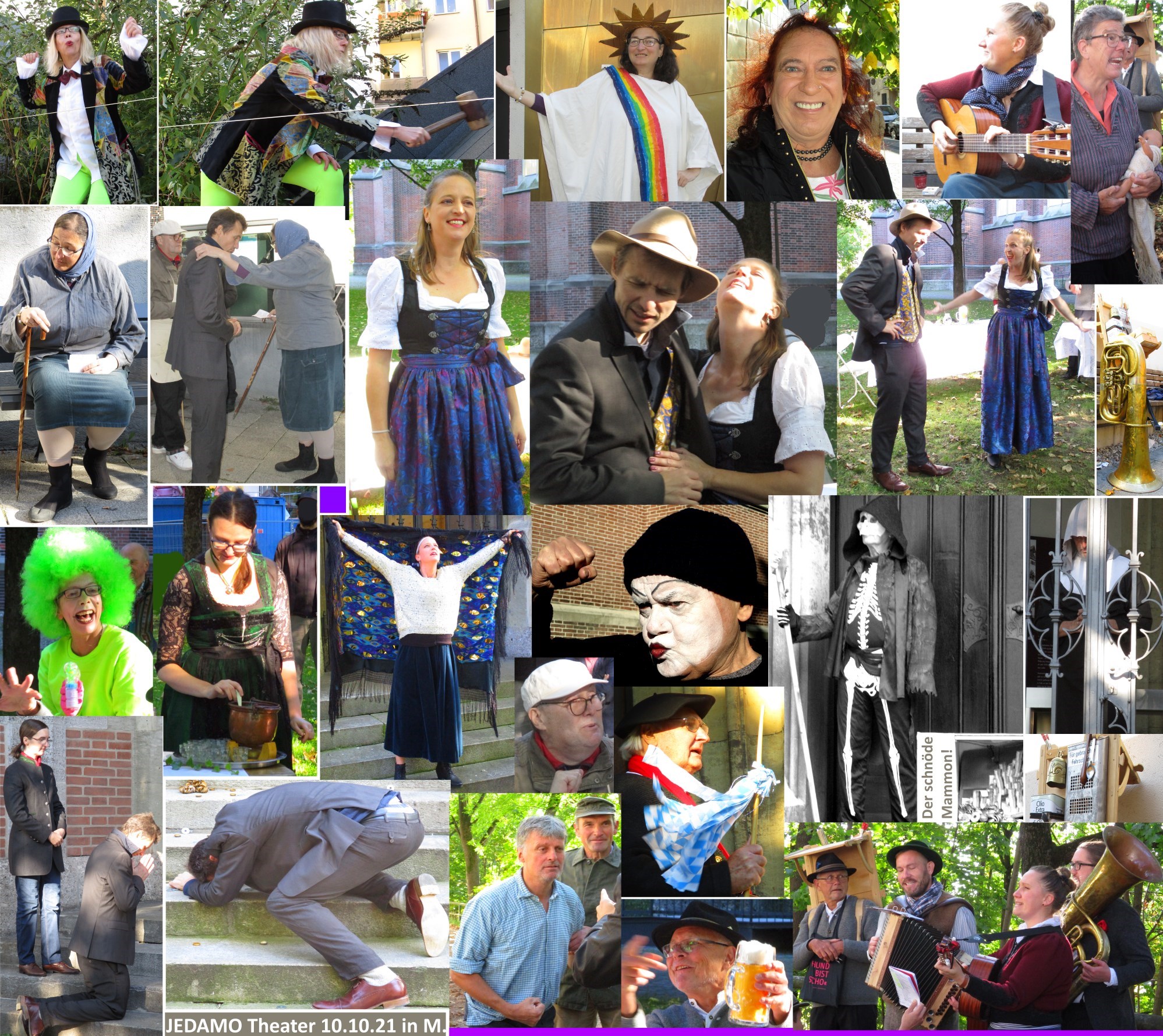 Poesieboten Jedermann Jedamo Theater Muenchen Giesing Mysterium Teufel Gott Glaube Jesus Christus