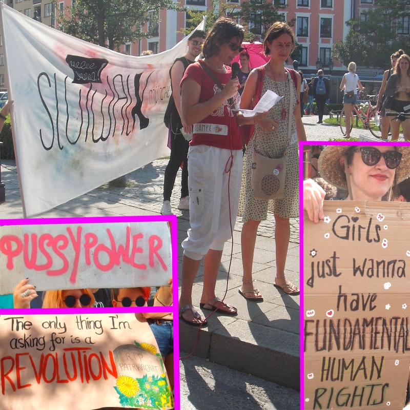 slutwalk Frauenrechte Maedchenrechte queer Gleichberechtigung Muenchen Pussy Power Uray Chris