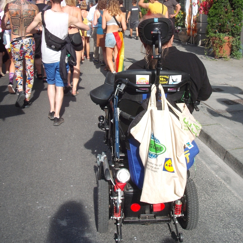 Slutwalk Rolli Menschen mit Behinderung Inklusion Frauenrechte Queer Gleichberechtigung Muenchen Photo by Chris Uray 2019